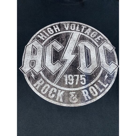 AC DC AC/DC Shirt Adult 3XL (2021 Print) High Voltage 1975 Rock & Roll Black - Picture 2 of 5